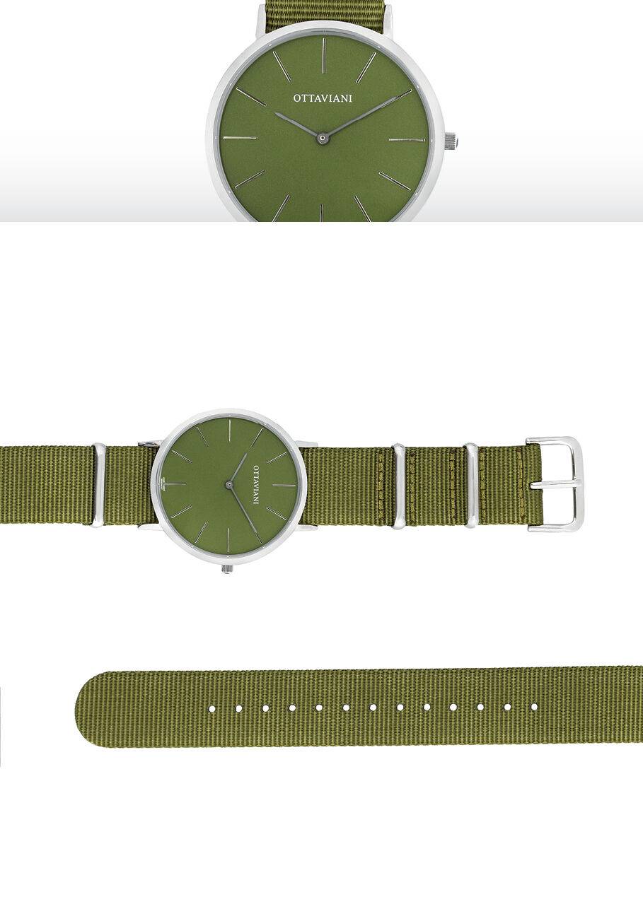 Ottaviani Orologio quarzo piatto verde Nuova