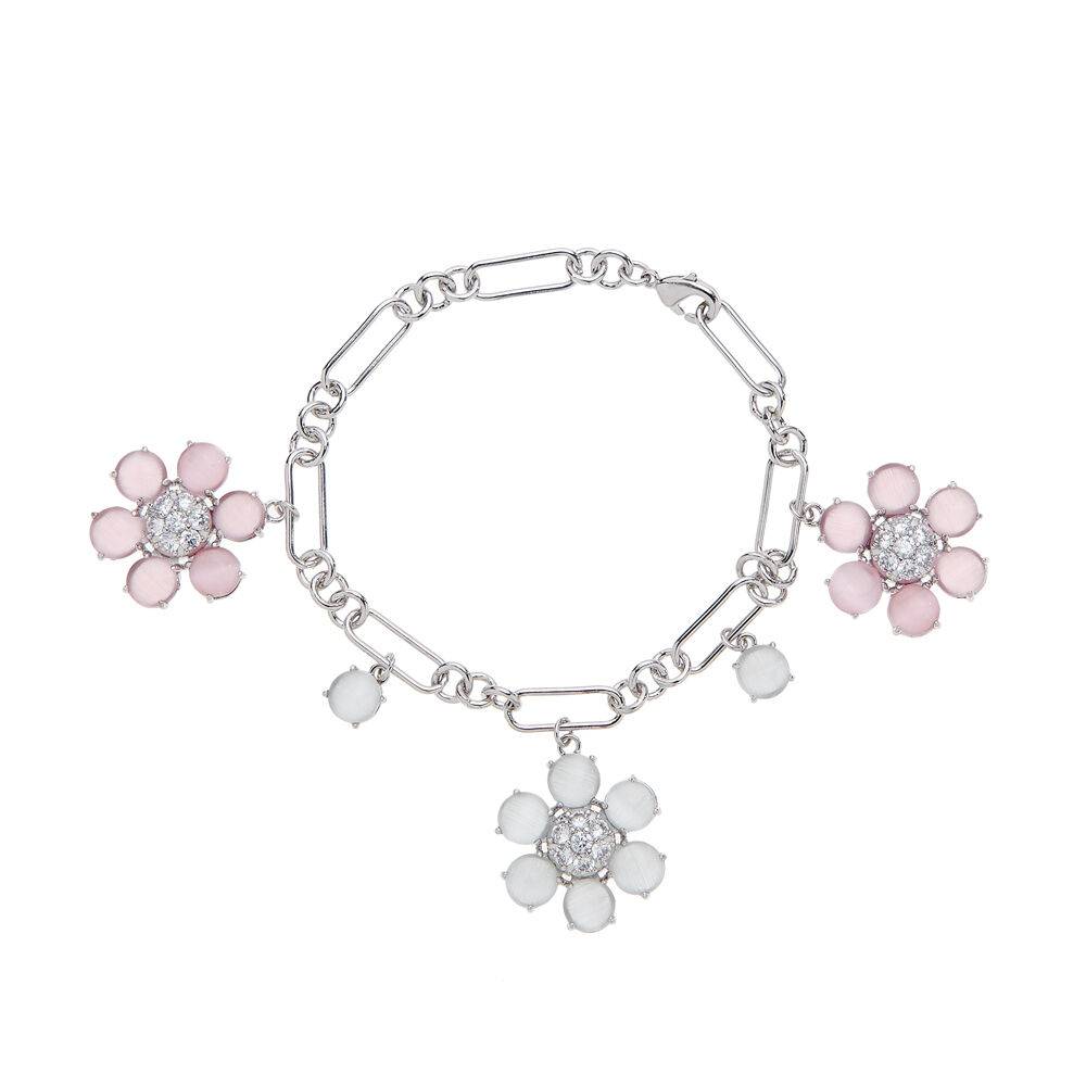 Ottaviani Bracciale rodiato con cubic zirconia e resina Convenienza