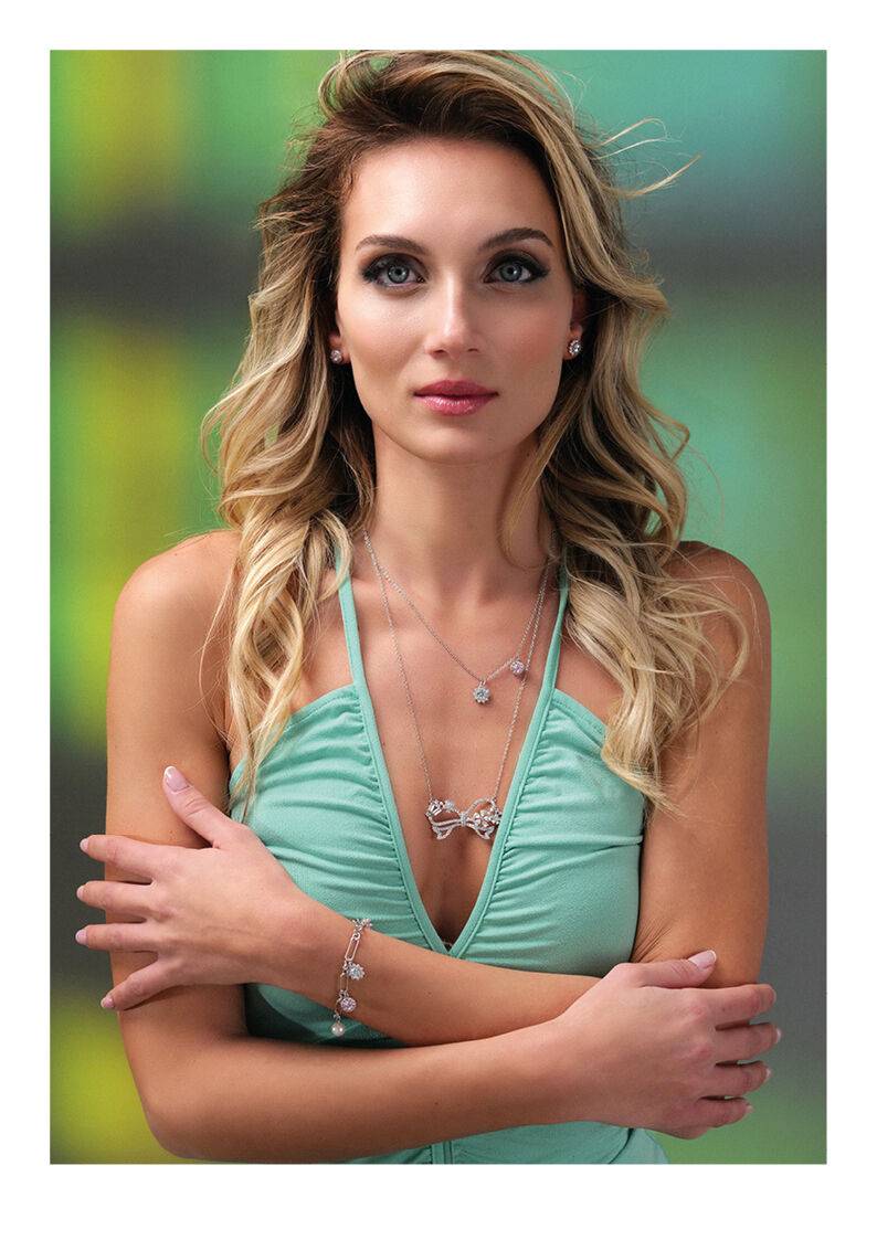 Ottaviani Bracciale rodiato con cubic zirconia e perle Novità
