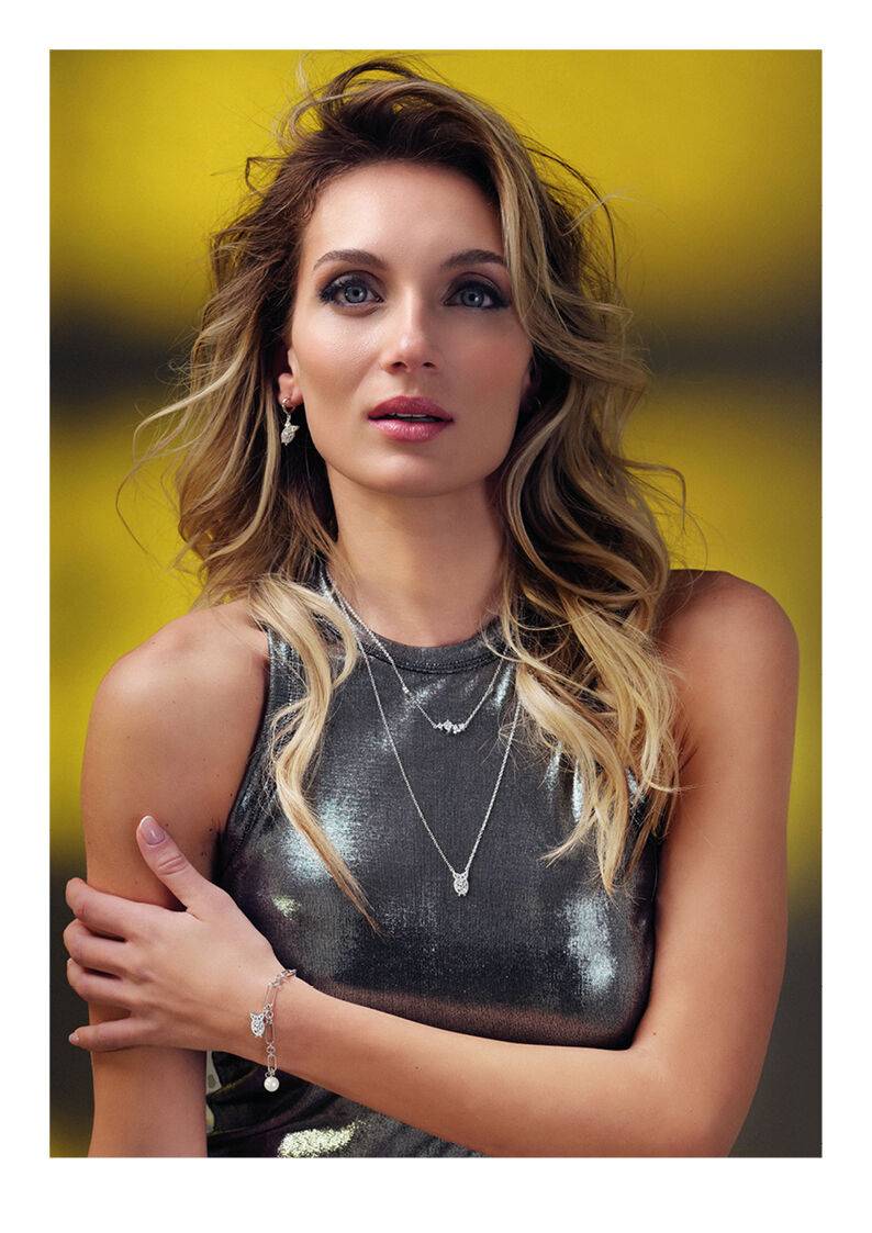 Ottaviani Bracciale rodiato con cubic zirconia e perle Presa