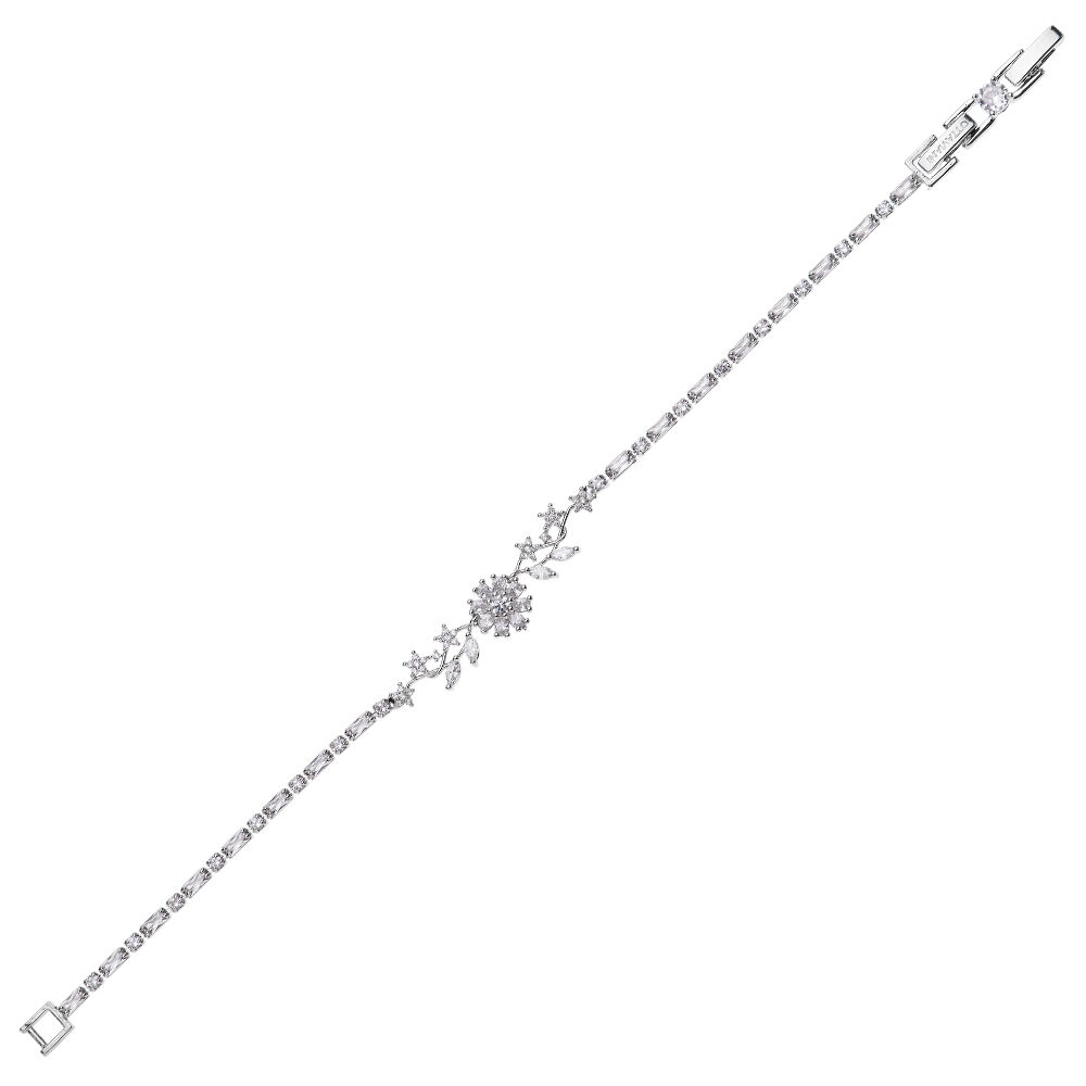 Ottaviani Bracciale rodiato con cubic zirconia Vendite Flash