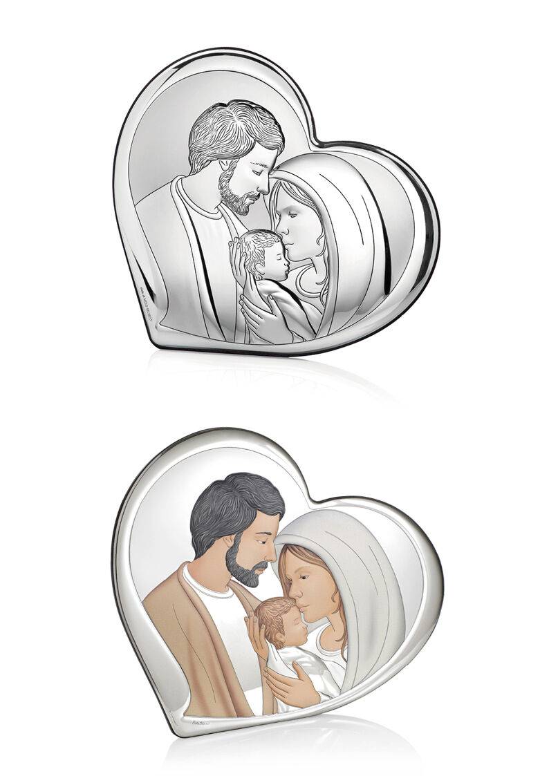Ottaviani Icona cuore sacra famiglia 20x18,1 colorata Qualità Garantita