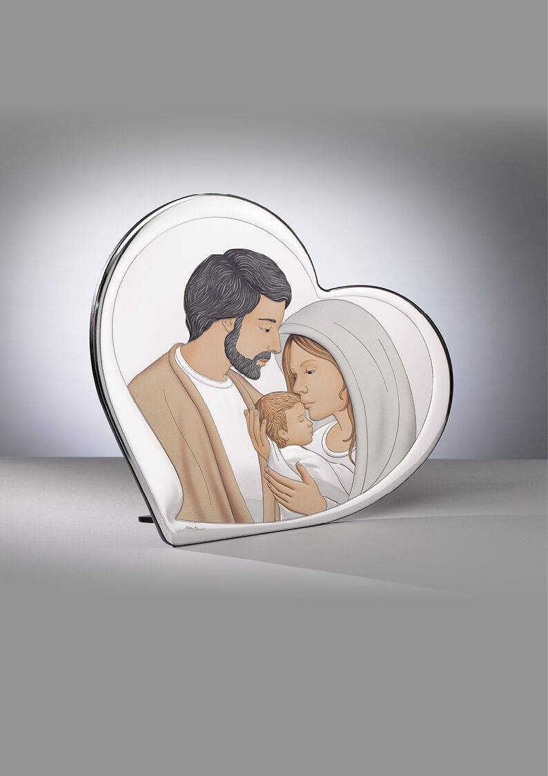Ottaviani Icona cuore sacra famiglia 20x18,1 colorata Qualità Garantita