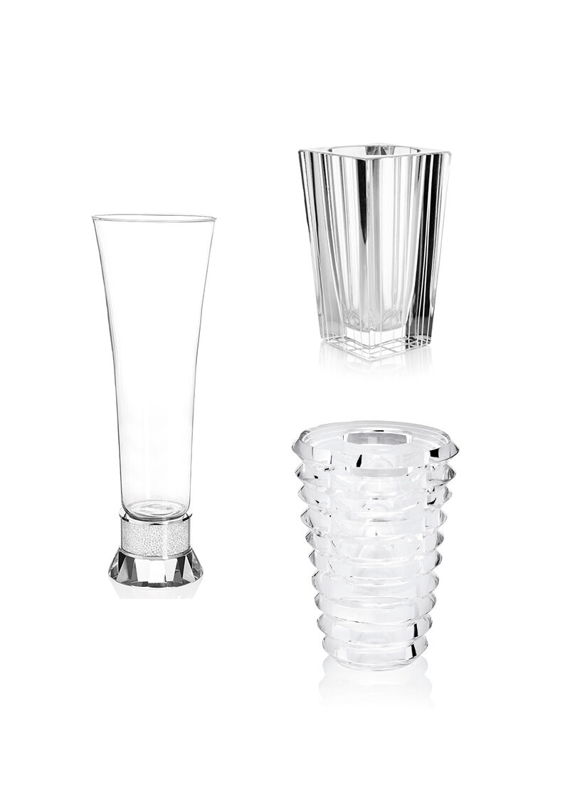 Ottaviani Vaso in cristallo cm14x4xh.20.5 Prezzo Ridotto