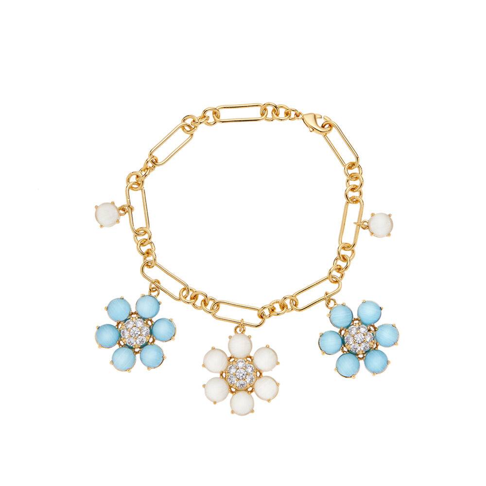 Ottaviani Bracciale dorato con cubic zirconia e resina Vendite Flash
