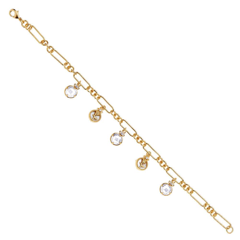 Ottaviani Bracciale dorato con cubic zirconia e m.perla 2025
