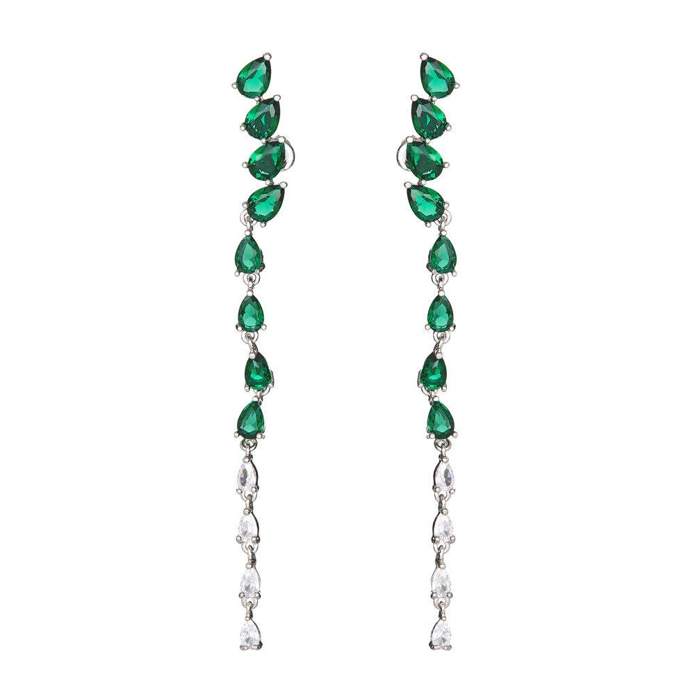 Ottaviani Orecchini rodiati con cubic zirconia Nuovo