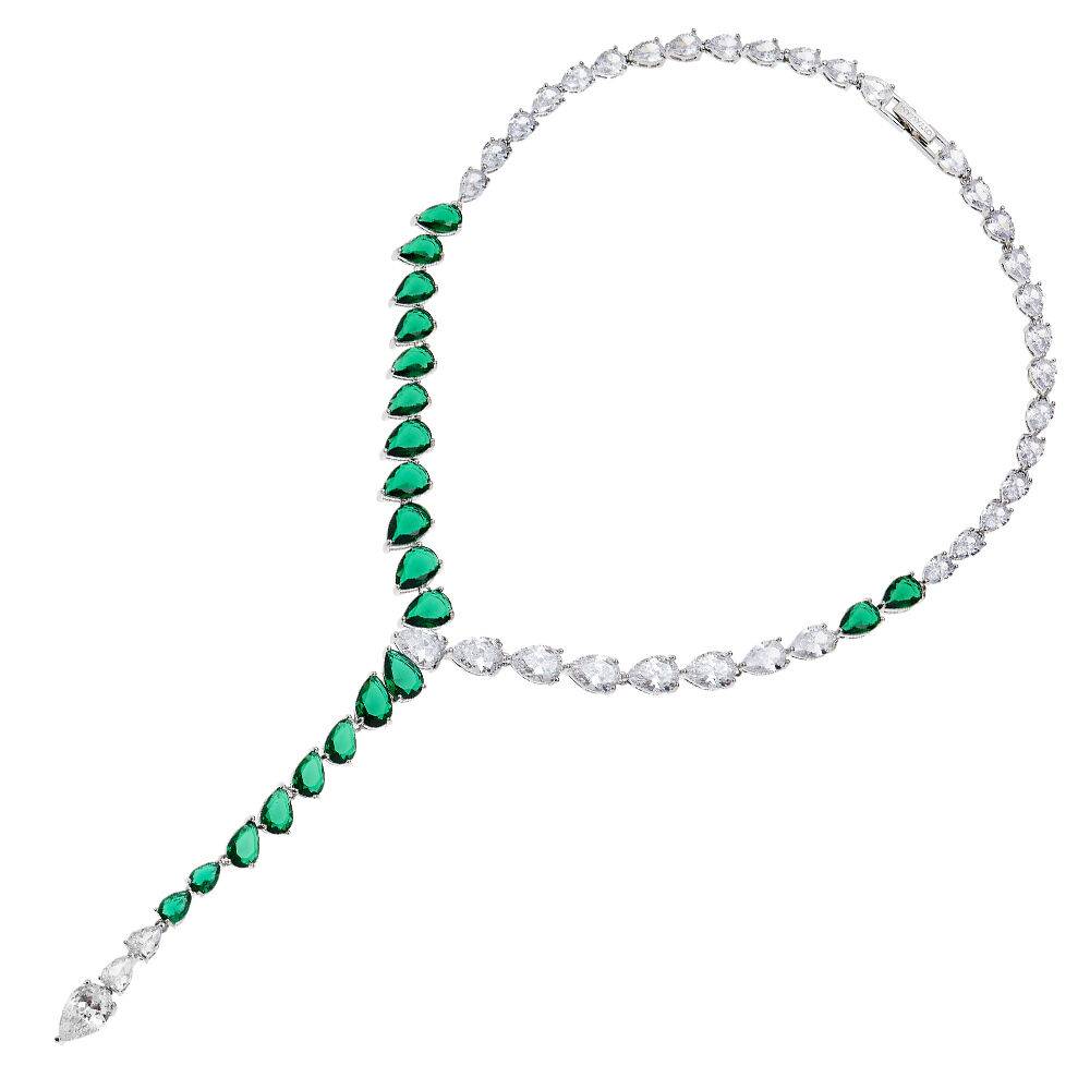 Ottaviani Collana rodiata con cubic zirconia Qualità