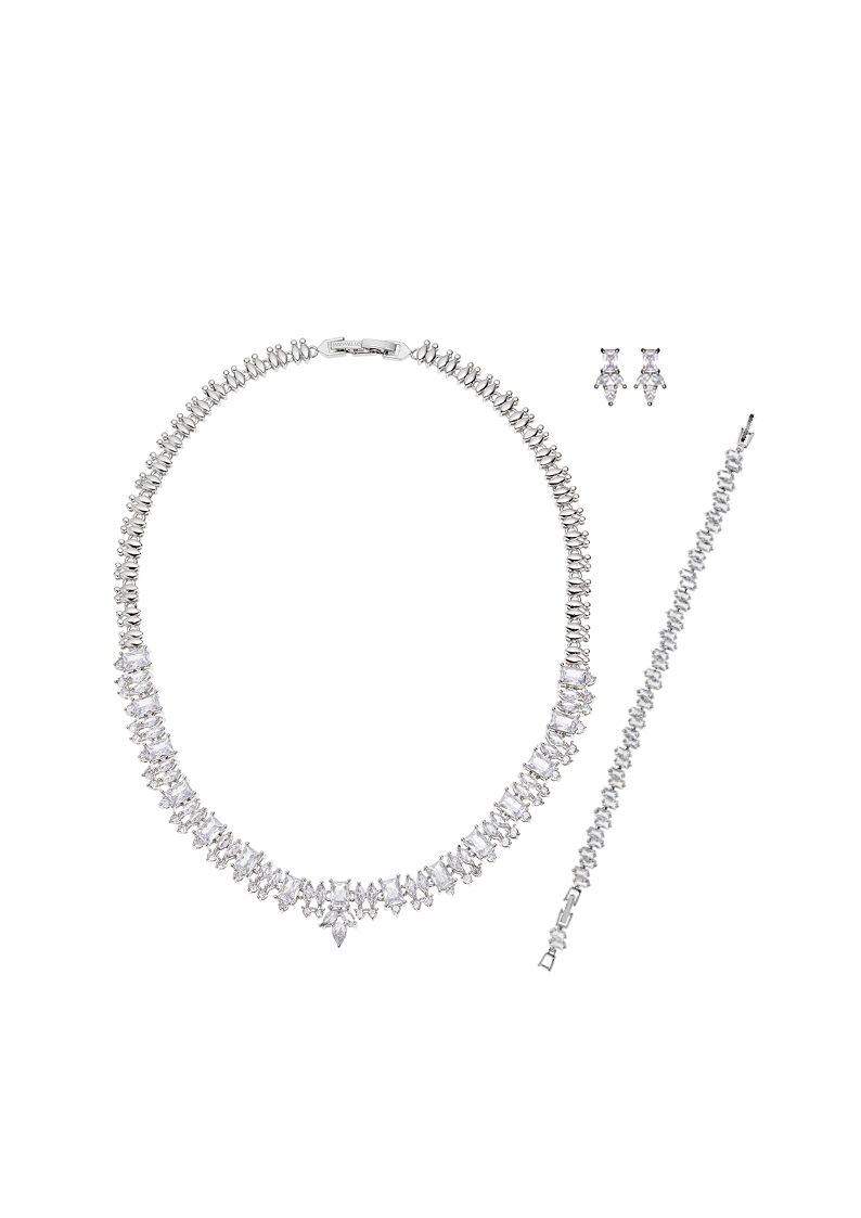 Ottaviani Collana rodiata con cubic zirconia Fino Al -60%