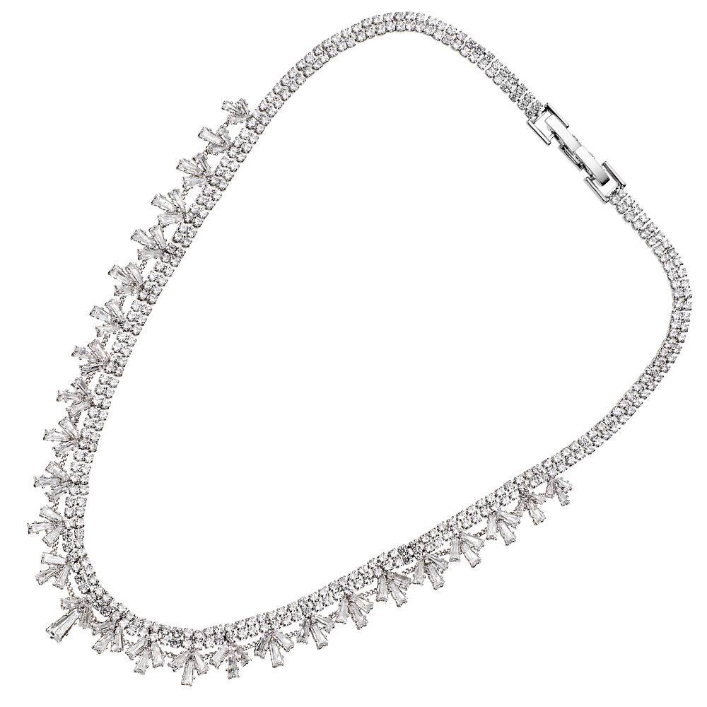 Ottaviani Collana rodiata con cubic zirconia Shopping Online