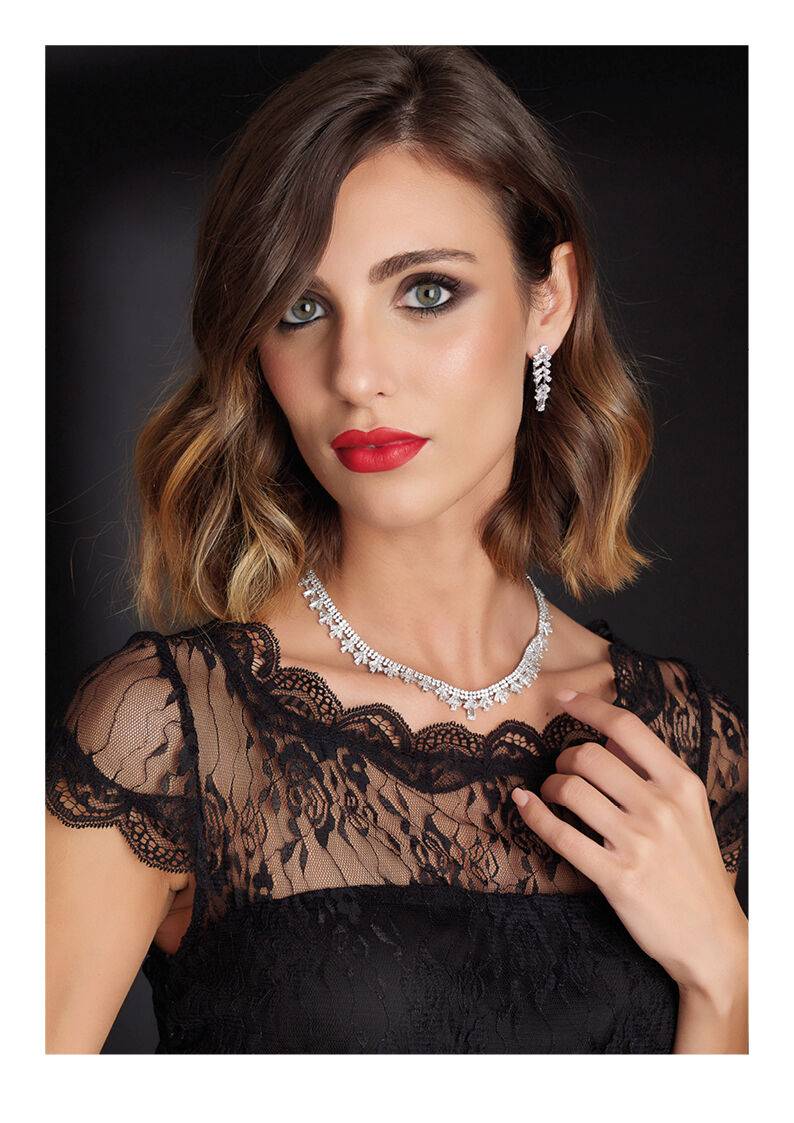 Ottaviani Collana rodiata con cubic zirconia Shopping Online