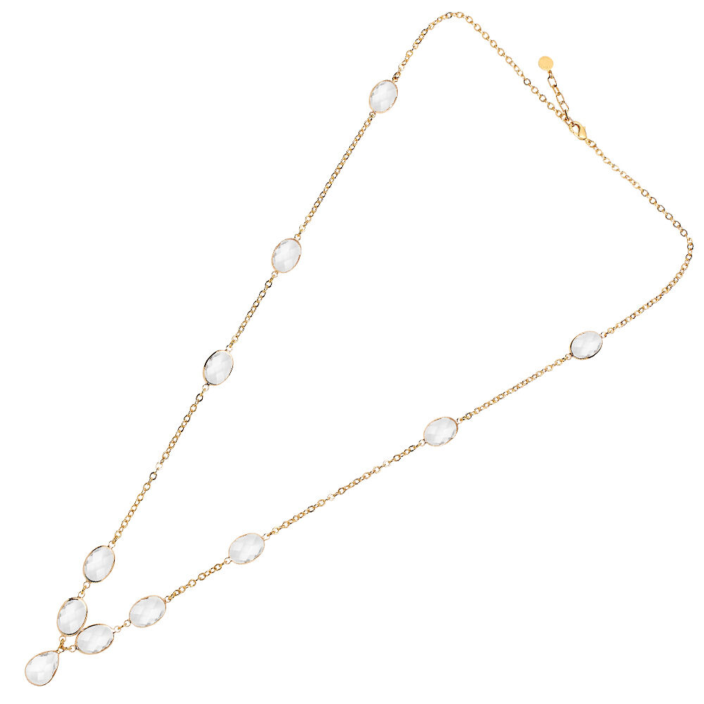 Ottaviani Collana dorata con cristalli Sconto