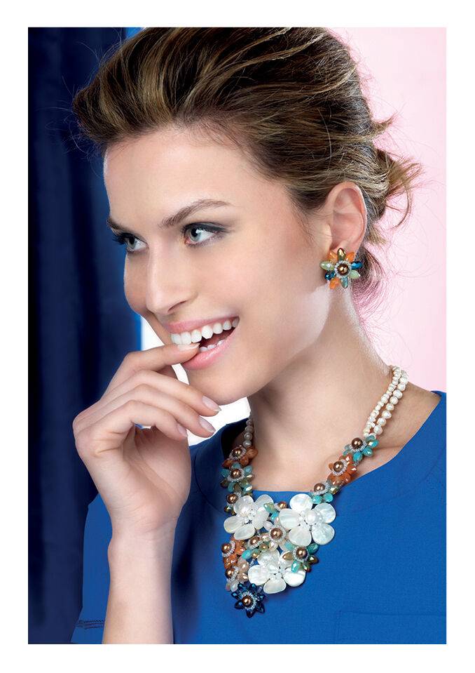 Ottaviani Bracciale con perle,madreperla e cristalli Black Friday