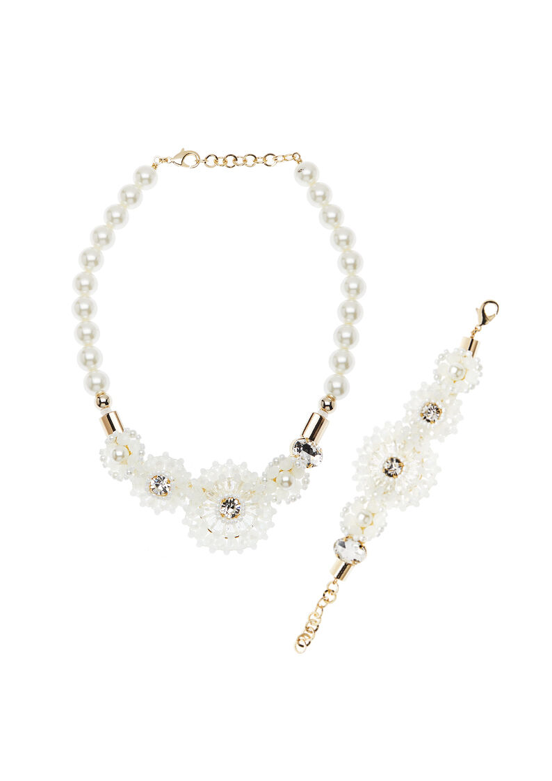 Ottaviani Bracciale con perle bijoux,perline e strass Shopping Online