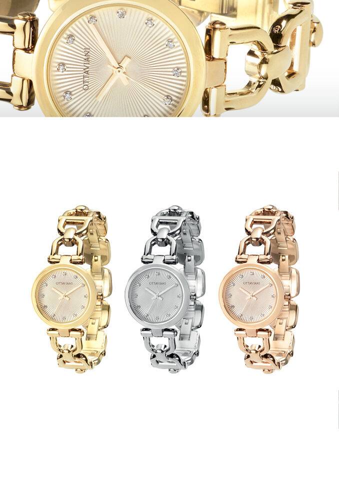 Ottaviani Quarzo bracciale acciaio Sottocosto