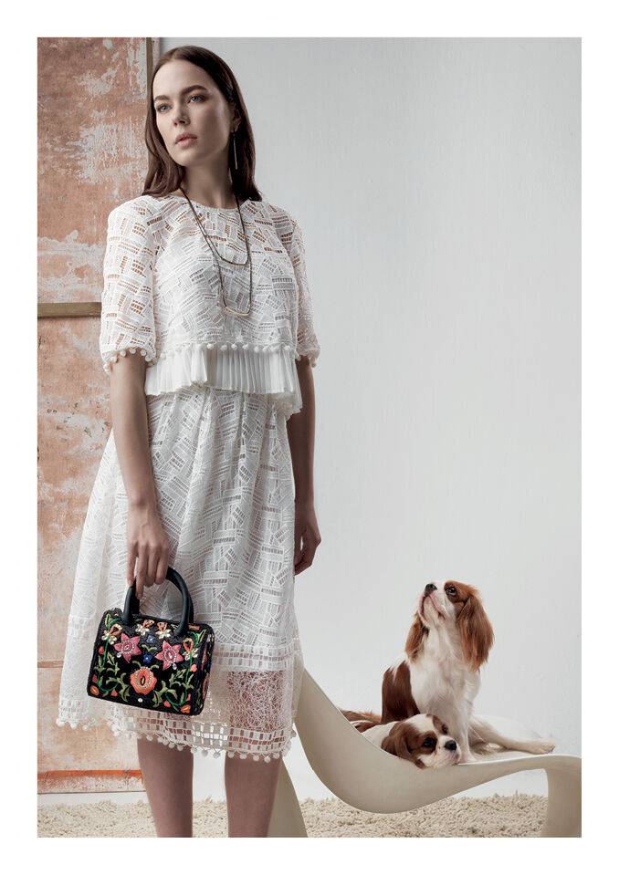 Ottaviani Clutch con cristalli e perline Saldi