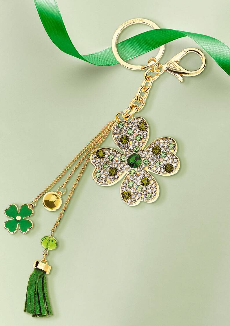 Ottaviani Portachiavi "quadrifoglio verde" Presa