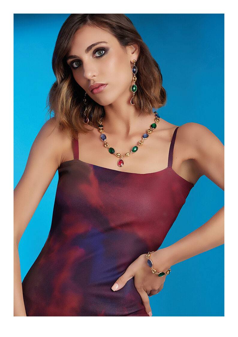 Ottaviani Collana dorata con cristalli Shopping Online