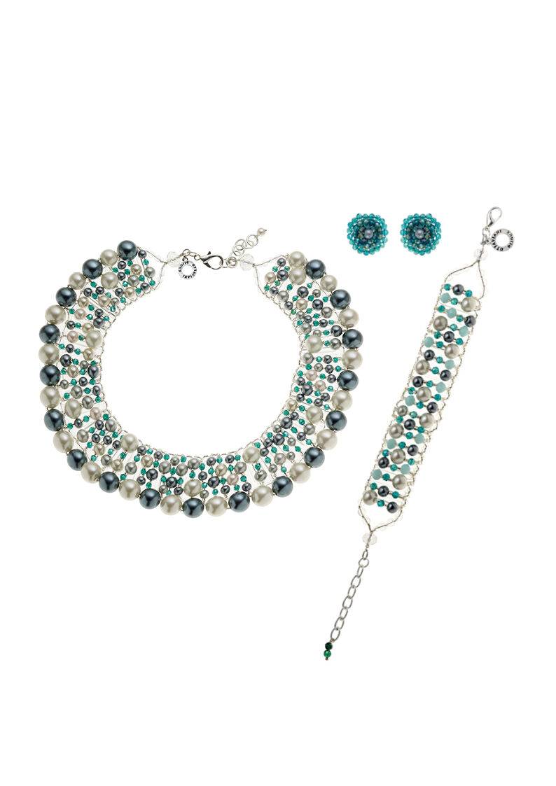 Ottaviani Collana con perle e cristalli Outlet