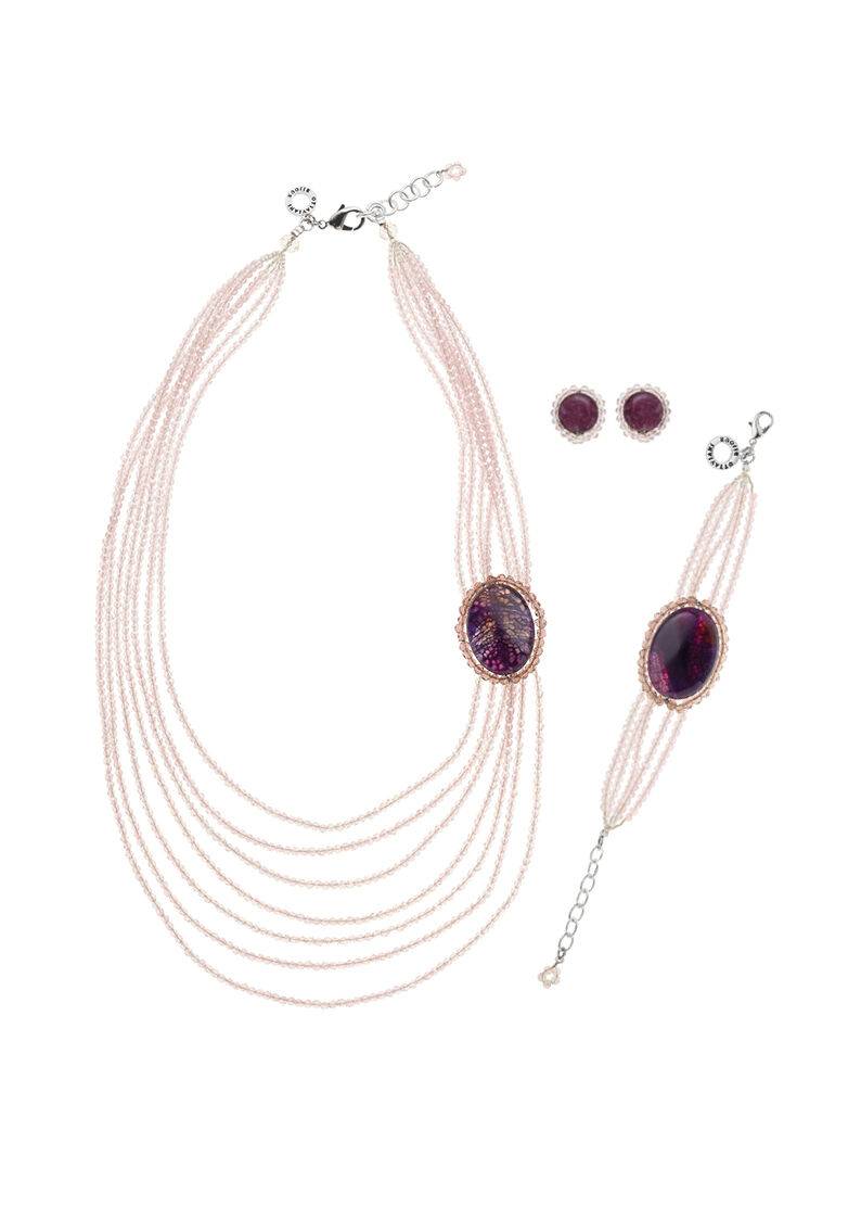 Ottaviani Collana con agata e cristalli Offerte