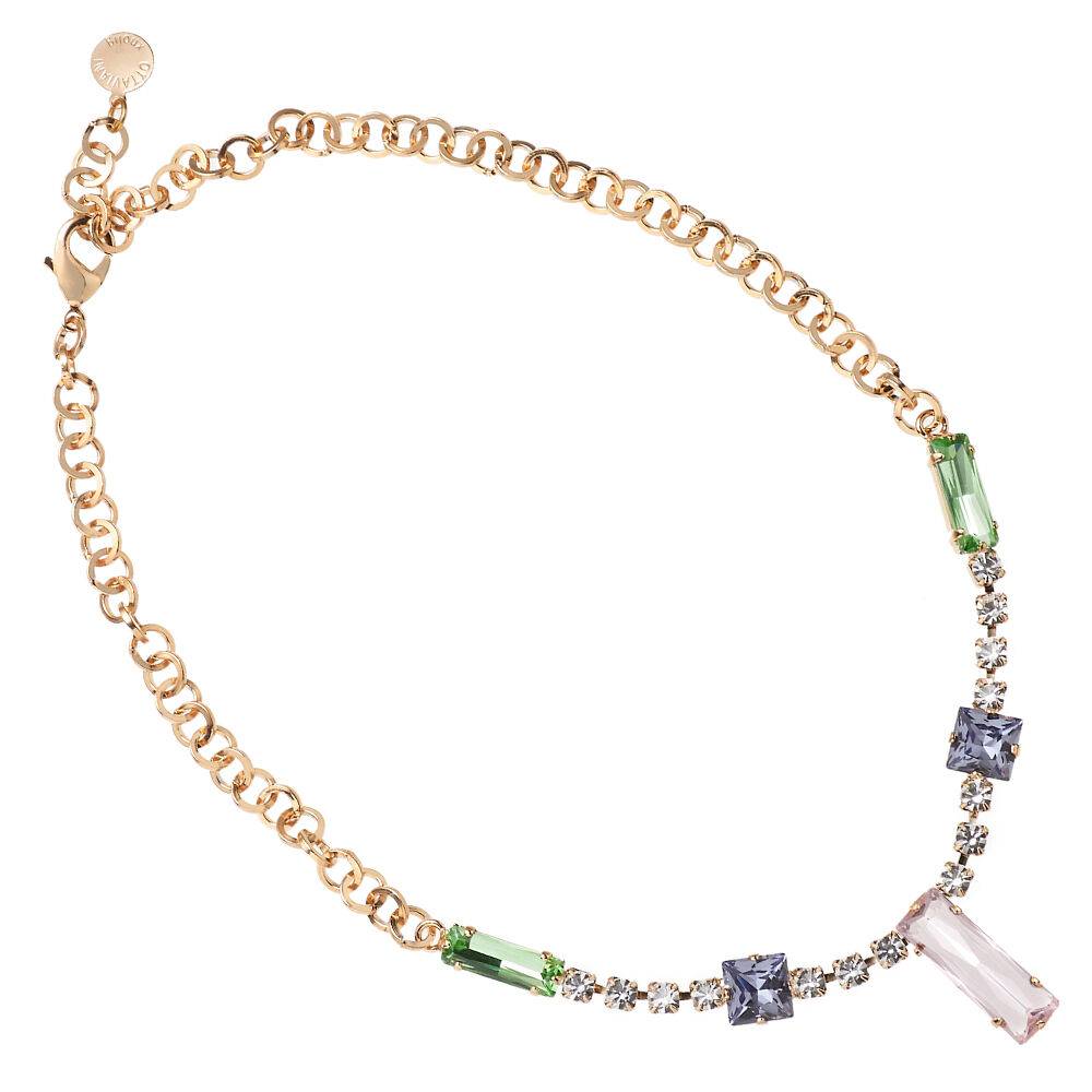 Ottaviani Collana dorata con cristalli Shopping Online