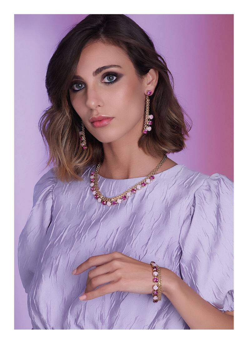 Ottaviani Bracciale dorato con cristalli Prezzo Ridotto