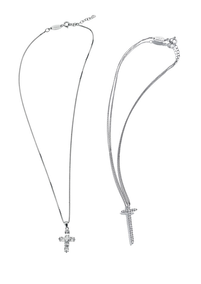 Ottaviani Collana arg. "croce white" Latest fashion
