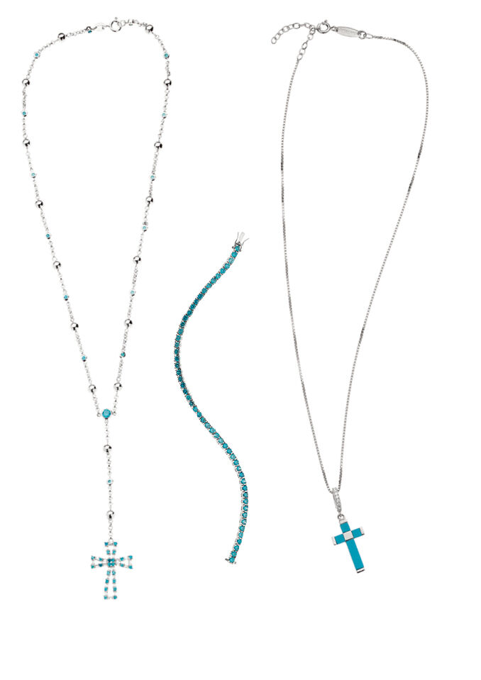 Ottaviani Collana arg. "croce celeste" Offerte esclusive