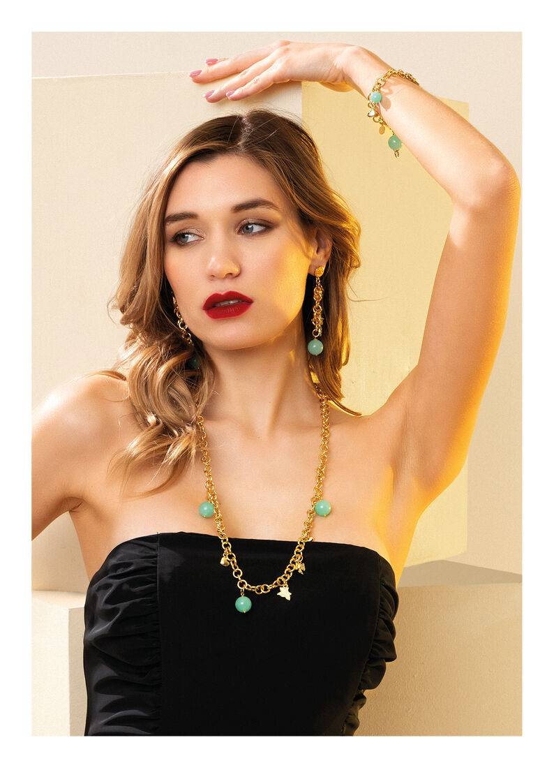 Ottaviani Orecchini dorati con resine Fino al 55% di sconto