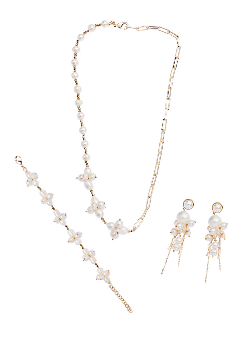 Ottaviani Bracciale dorato con perle di vetro e perle fi Nuovo