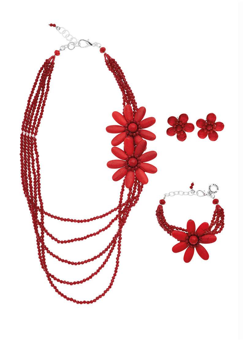 Ottaviani Bracciale con cristalli e howlite rosso Soddisfazione Garantita