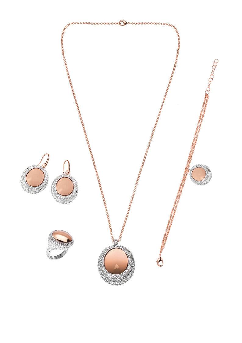 Ottaviani Orecchini in bronzo oro rosa e rodiato Spedizione gratuita