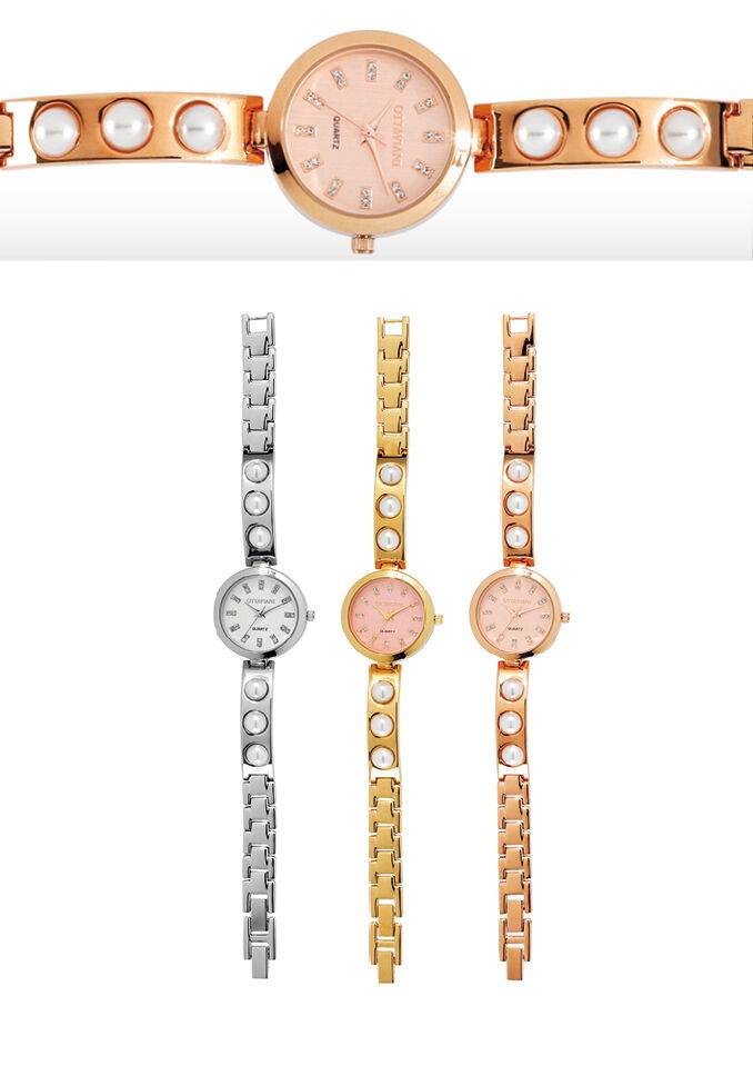 Ottaviani Quarzo rose gold con perle Offerta natalizia