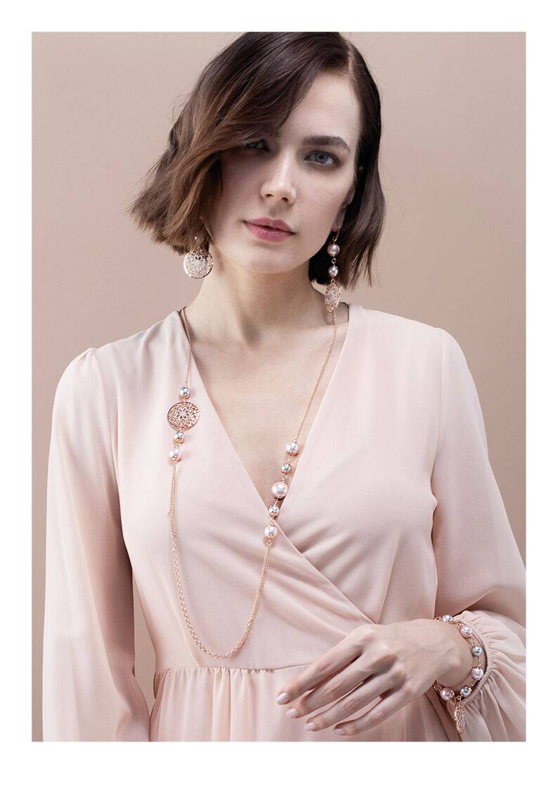 Ottaviani Orecchini in bronzo con perle bijoux Offerta settimanale