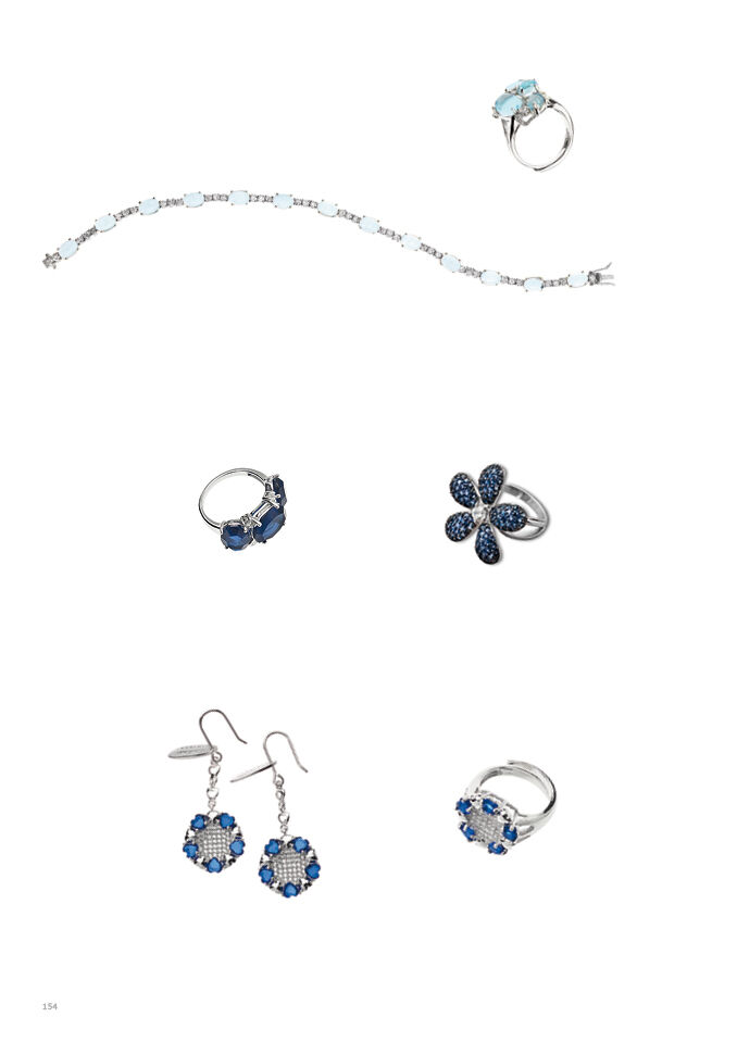 Ottaviani Orecchini arg. "blue love" Sostegno trimestrale