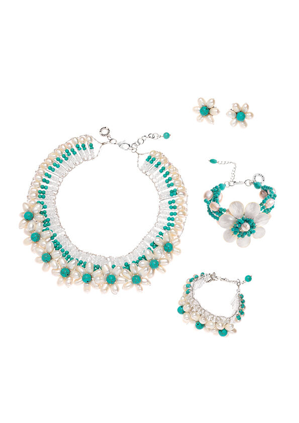Ottaviani Orecchini con perle e howlite Shopping Online