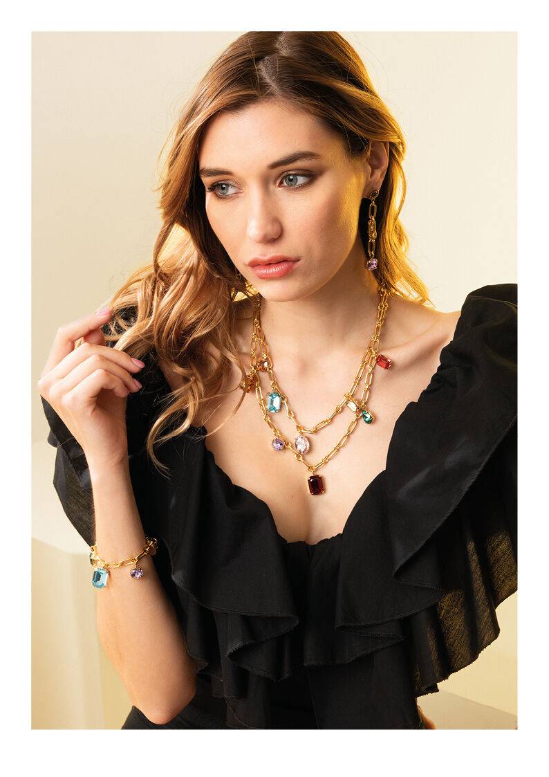 Ottaviani Bracciale dorato con cristalli Sconto di tempo limitato
