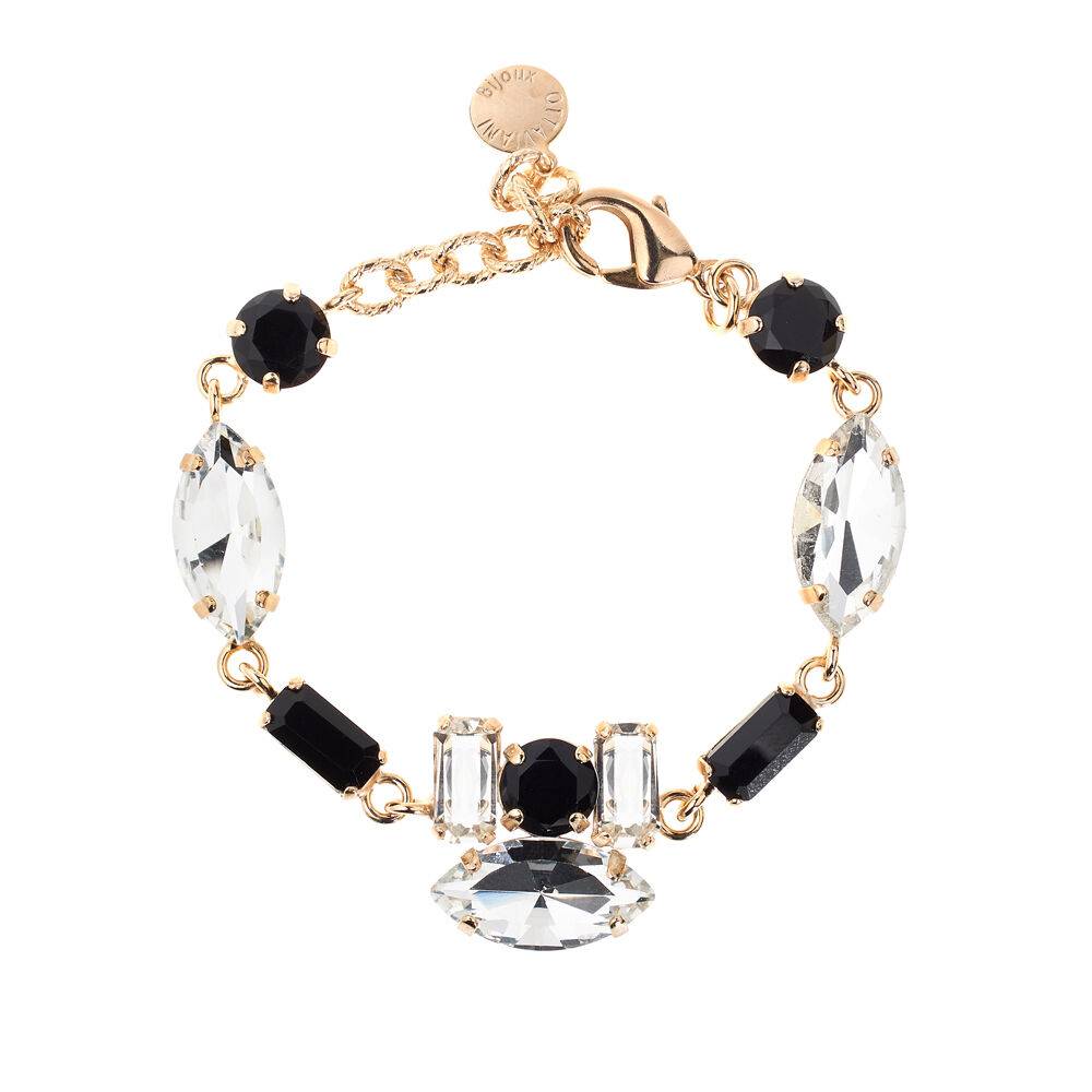 Ottaviani Bracciale dorato con cristalli Grande vendita