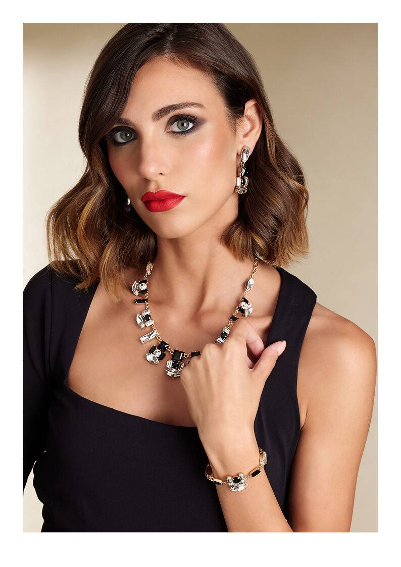 Ottaviani Bracciale dorato con cristalli Grande vendita