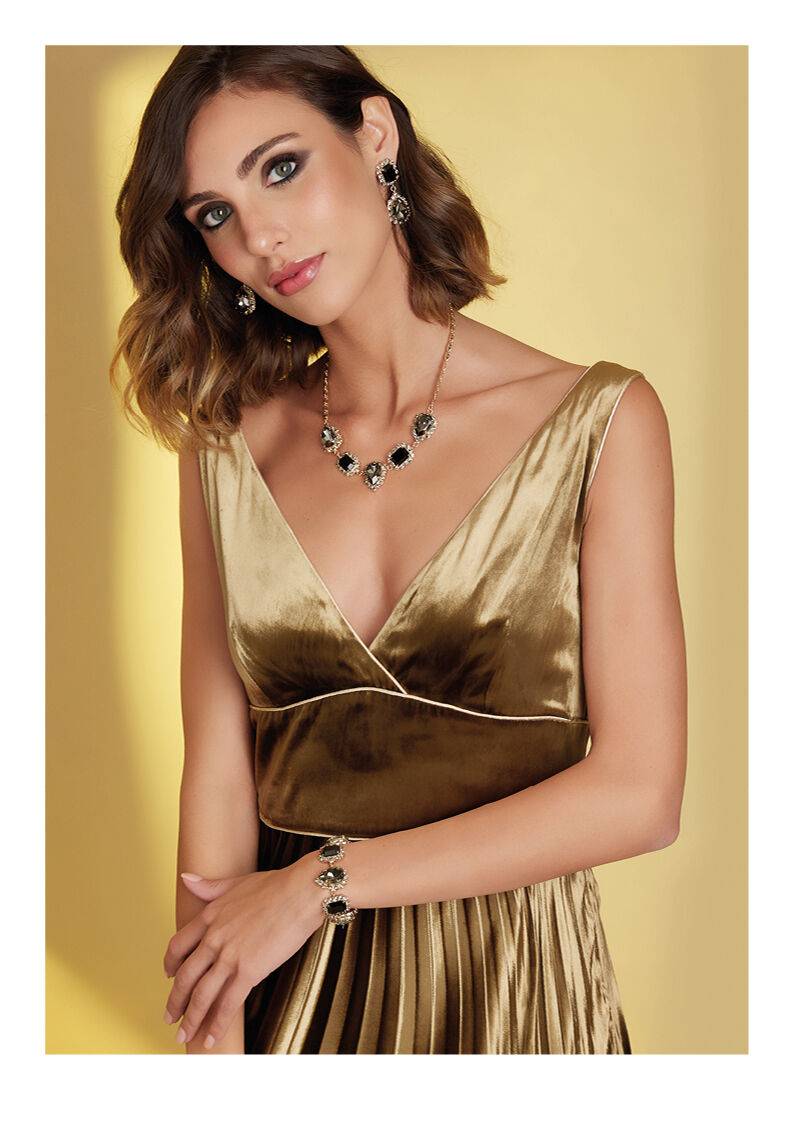 Ottaviani Bracciale dorato con cristalli Flash Sale