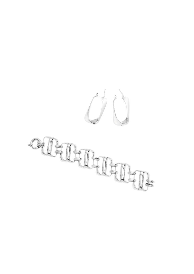 Ottaviani Orecchini "jersey" in argento Super sconto