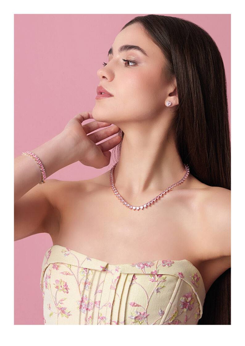 Ottaviani Orecchini placcati oro rosa con cubic zirconia Black Friday Prezzi