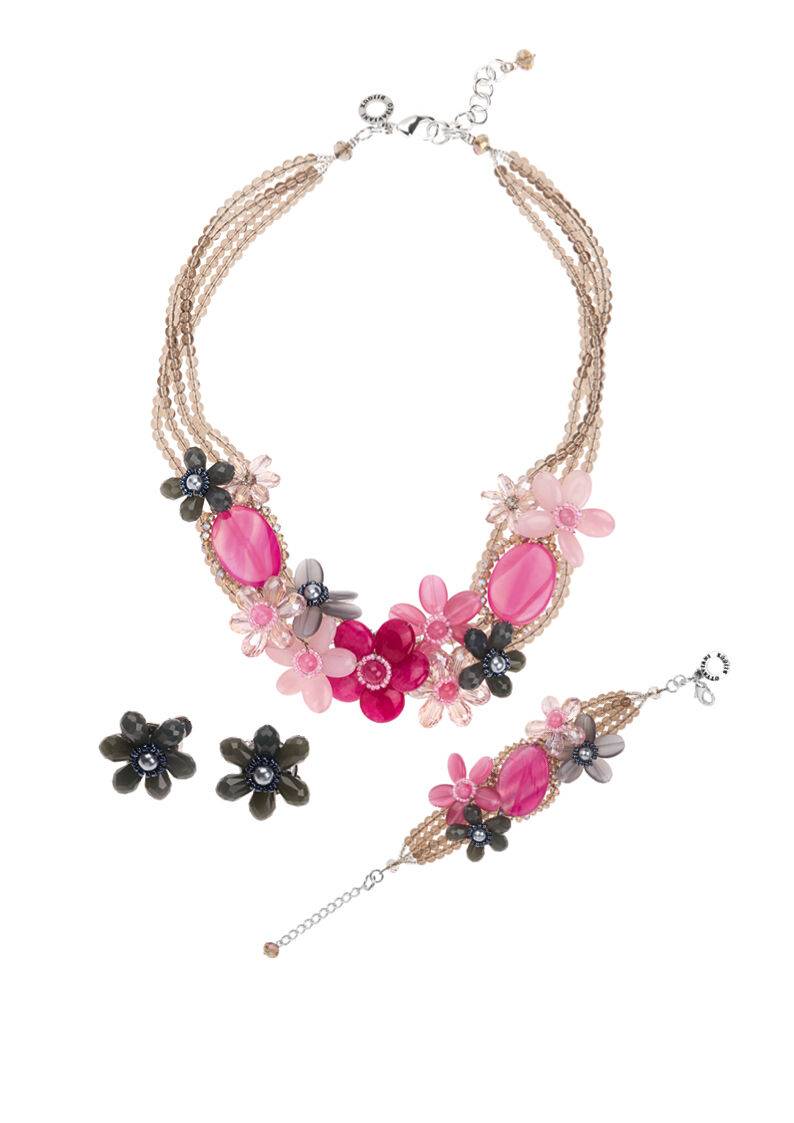Ottaviani Orecchini con agata,perle,cristalli-chius clip Promozione Limitata