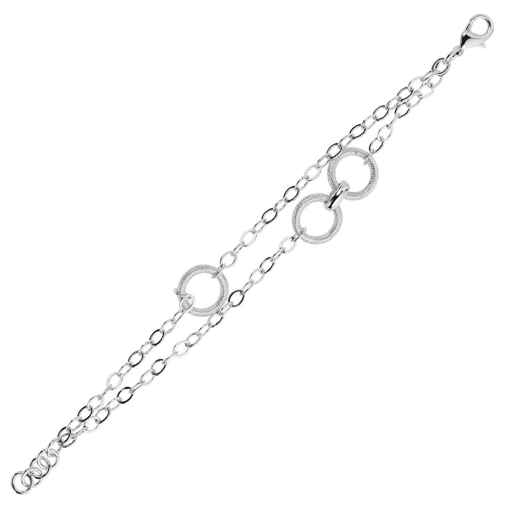 Ottaviani Bracciale in argento rodiato Online