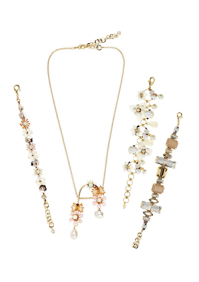 Ottaviani Collana con smalti,perle bijoux e perle fiume Offerte