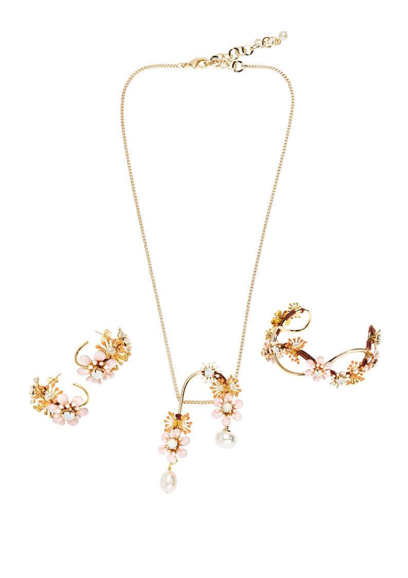 Ottaviani Collana con smalti,perle bijoux e perle fiume Offerte