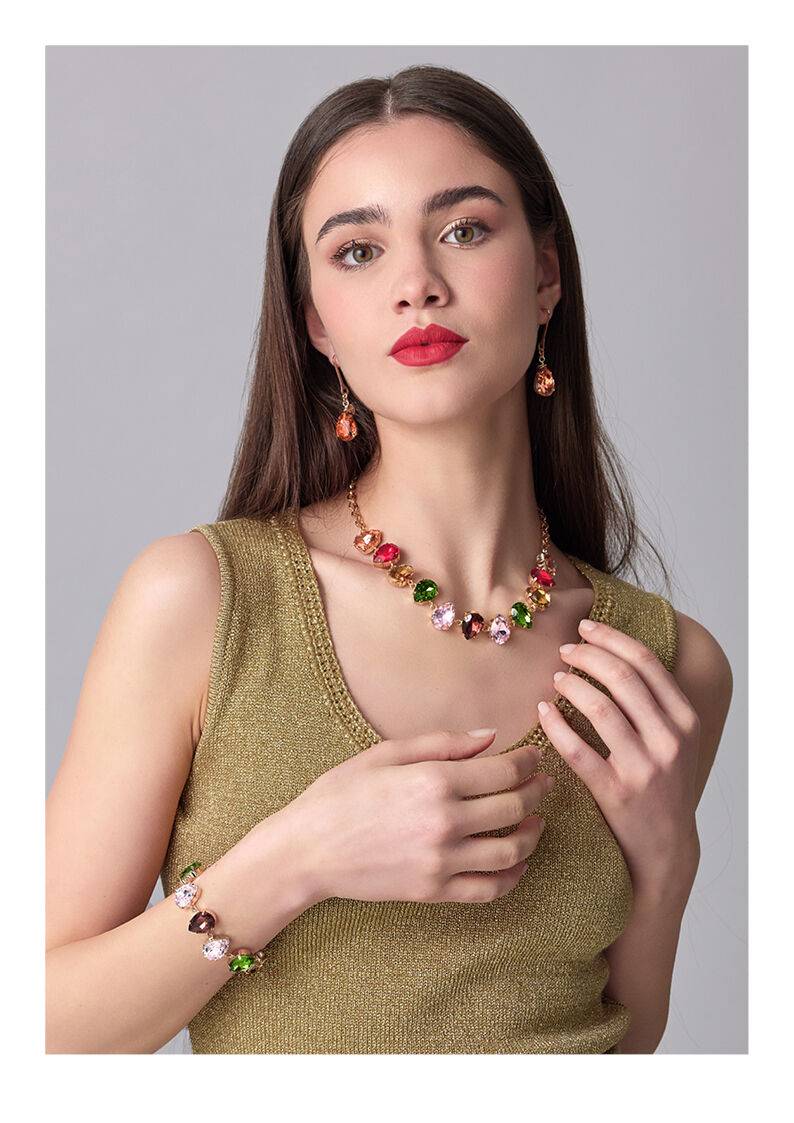 Ottaviani Bracciale dorato con cristalli Negozio
