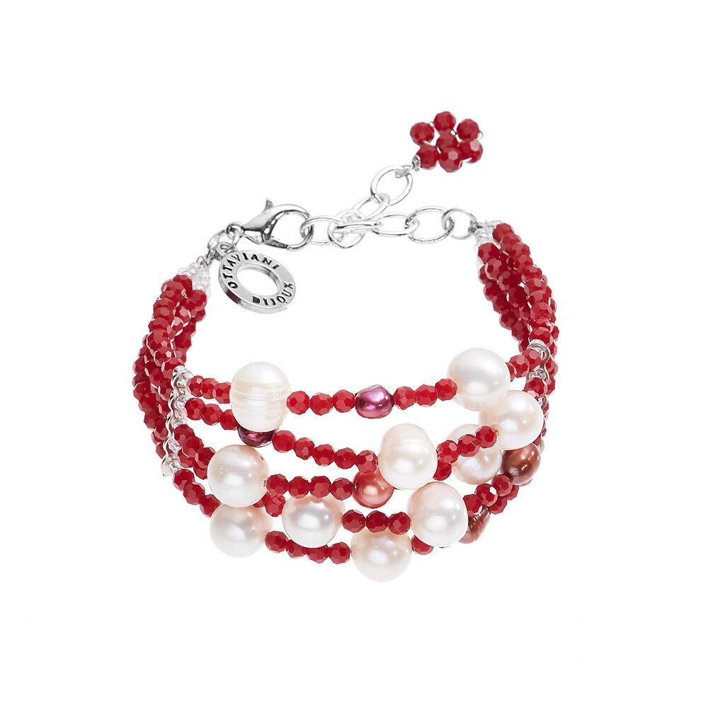Ottaviani Bracciale con perle e cristalli In Saldo