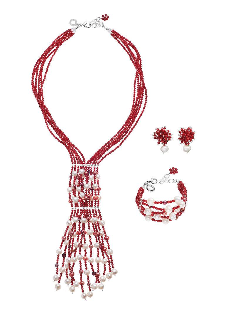 Ottaviani Bracciale con perle e cristalli In Saldo