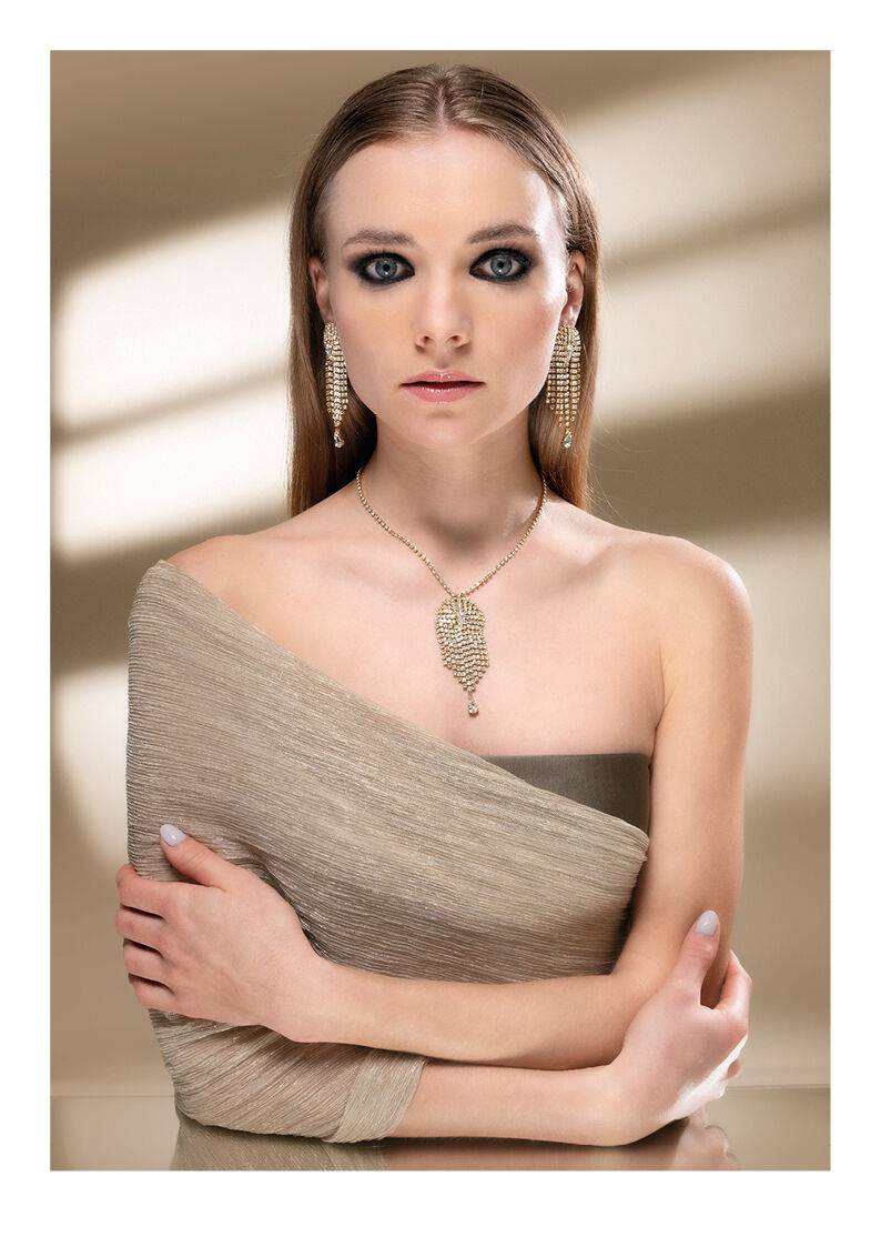 Ottaviani Collana dorata con strass Sconto di tempo limitato